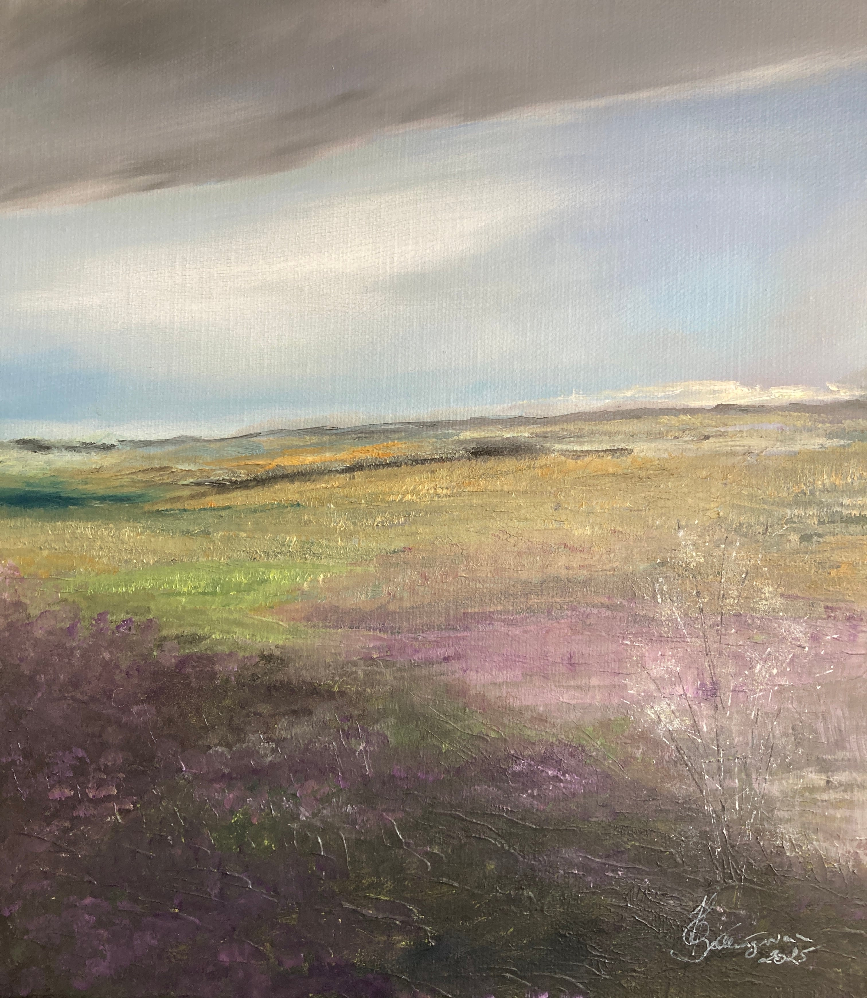 Billed nr 94 " Sensommer "- Mål 30 cm x 30 cm
Olie på lærred - Pris 1200 Dkr